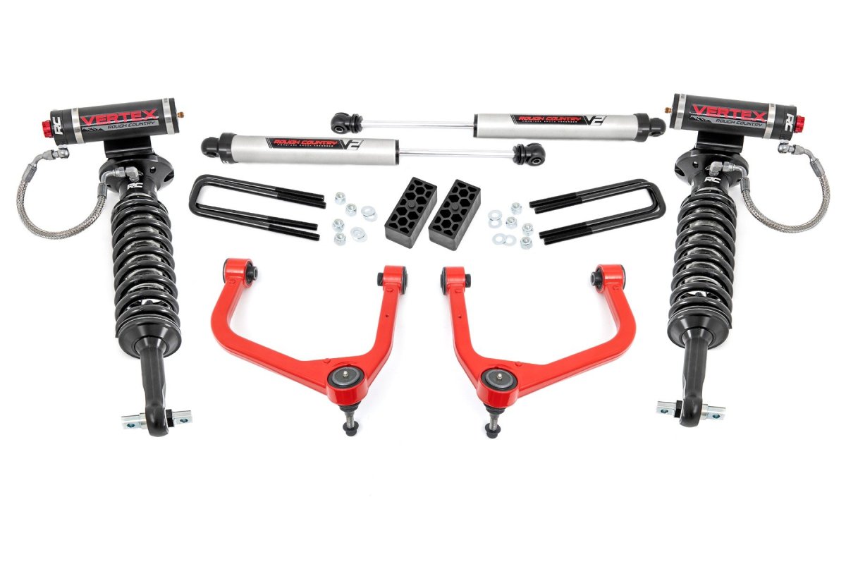 GMC Sierra 1500 Suspension Lift Kit - Rough Country - 3.5 Inch Lift | Vertex/V2 - '19-'24